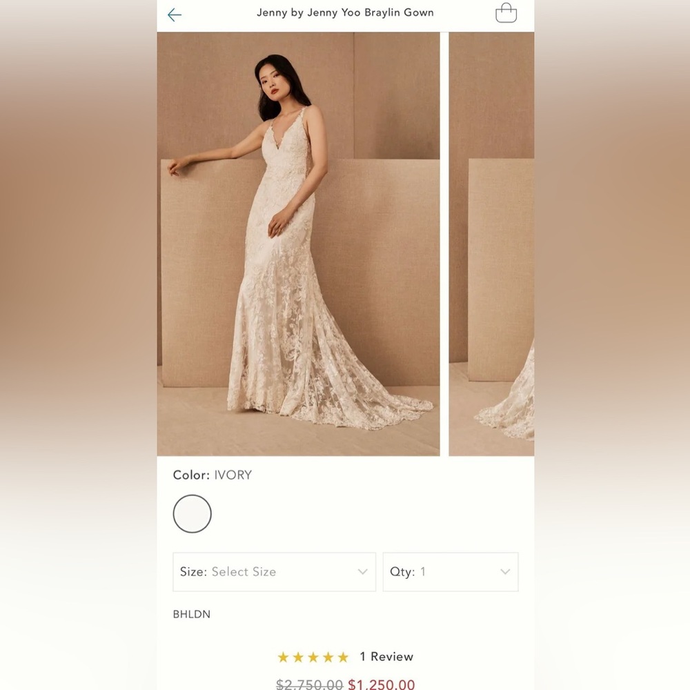 Jenny Yoo Braylin Gown - NWT, Wedding Dress, Bridal Gown, BHLDN size 2
